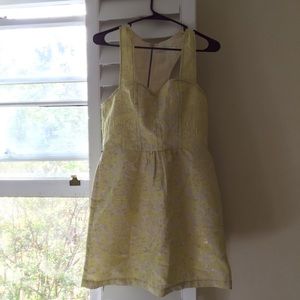 Kimichi Blue Gold Stitched Neon Sweetheart Dress
